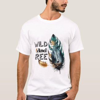 Wild en vrij t-shirt