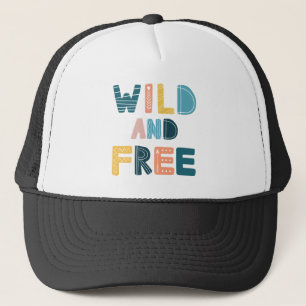 Wild en vrij trucker pet