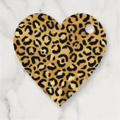 Wild & Exotic Leopard Print Patroon Hartelijk dank Bedankjes Labels (Achterkant)