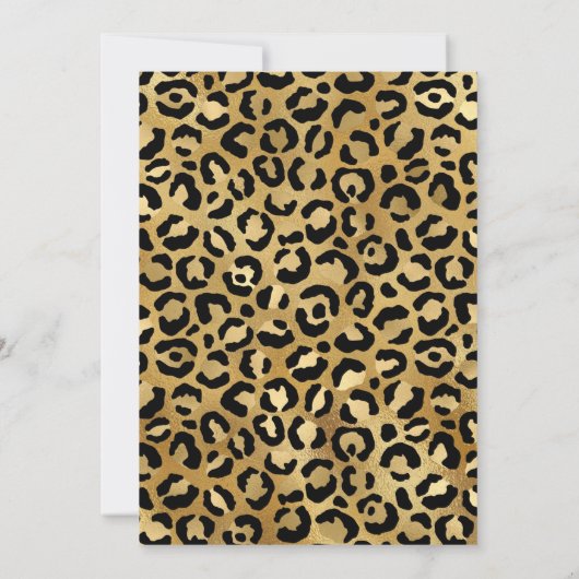 Wild & Exotic Leopard Print Pattern Bachelorette Kaart (Achterkant)