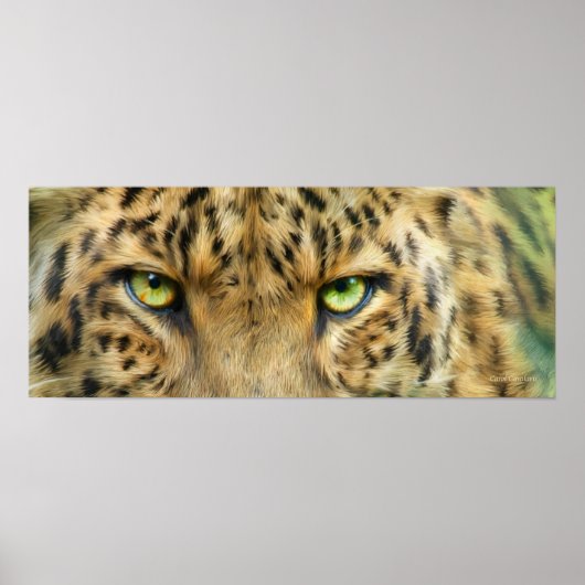 Wild Eyes - Poster d'art Leopard / Imprimer (Devant)