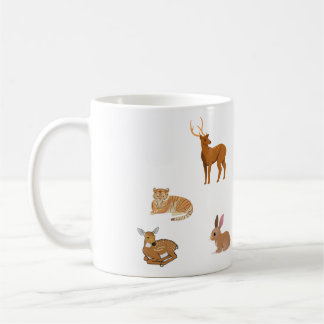 Wild faces ceramic mug