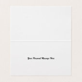 Wild Field Grass - Violet Blossom Folded Kaart (Binnenkant ongevouwen)