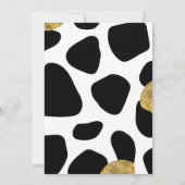 Wild Fifty Gold Animal Motif Party Invitation (Dos)