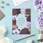 Wild Fig, Cocoa Rose & Soft Lavender Wedding Acryl Uitnodigingen (Insitu (Huwelijk))
