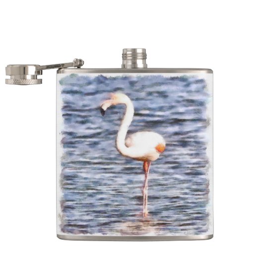 Wild Flamingo Heupfles (Geopend)