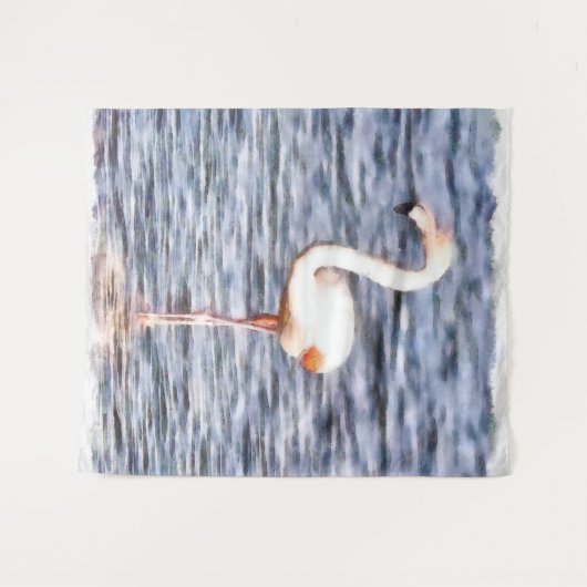 Wild Flamingo Wandkleed (Voorkant (horizontaal))