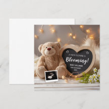 Wild Floral Baby Faire-part médias sociaux