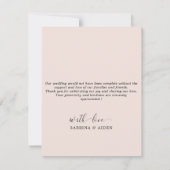 Wild Floral Meadow Bruiloft Foto Bedankkaart (Achterkant)