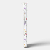 Wild Floral Pattern Monogram Case-Mate iPhone Case (Achterkant / Links)