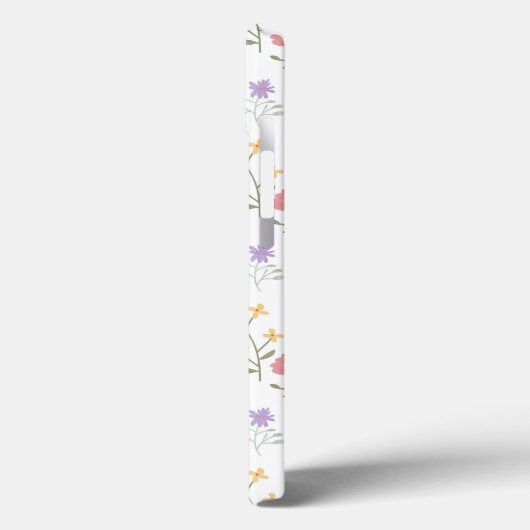 Wild Floral Pattern Monogram Case-Mate iPhone Case (Achterkant / Links)