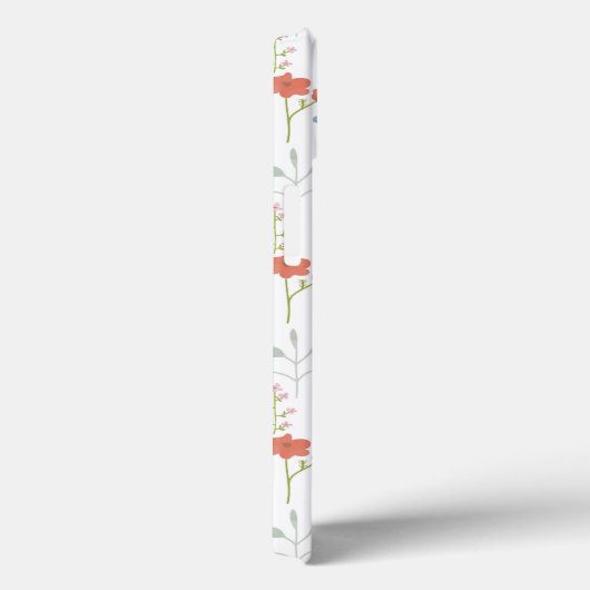 Wild Floral Pattern Monogram Case-Mate iPhone Case (Achterkant / Rechts)