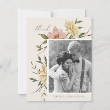 Wild Florals Dank je kaart