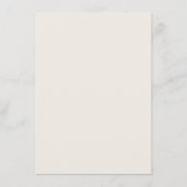 Wild Florals Menu Kaart (Achterkant)