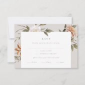 Wild Florals RSVP-kaart met Entrée Choice RSVP Kaartje (Voorkant)
