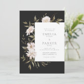 Wild Florals Uitnodiging (Staand voorkant)