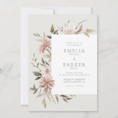 Wild Florals Uitnodiging (Voorkant)