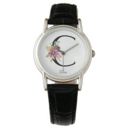 Wild Flower Alphabet C Watch Horloge