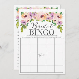 Wild Flower Dubbelzijdig Vrijgezellenfeest Game Kaart