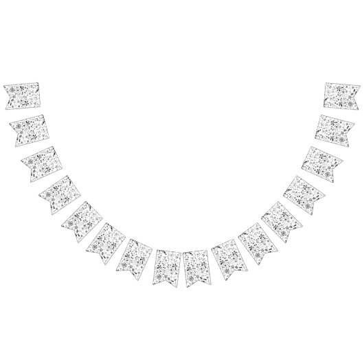 Wild Flower Monochrome Vlaggetjes (Alle)