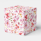 Wild Flower Waterverf Bruiloft Bedankdoosjes (Achterkant)