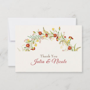 Wild Flower Yellow Marigold Foliage Wedding