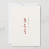 Wild Flower Yellow Marigold Foliage Wedding Save The Date (Achterkant)