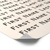 Wild Flowers Bloemen Boho Trouwstoel Poster (Hoek)