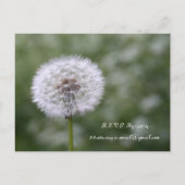 Wild Flowers bruiloft uitnodigingen en gunsten (Achterkant)