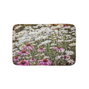 Wild Flowers Daisy Flowers Badmat Rug