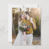 Wild Flowers Floral Boho Save the Date Kaart (Achterkant)