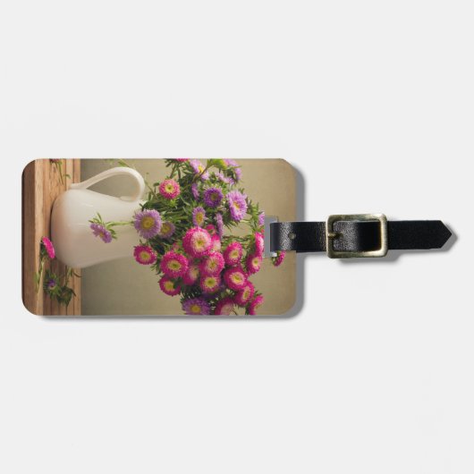 Wild Flowers in een Vaas Bagagelabel (Voorkant horizontaal)