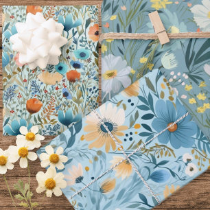 Wild Flowers Pattern Inpakpapier Vel