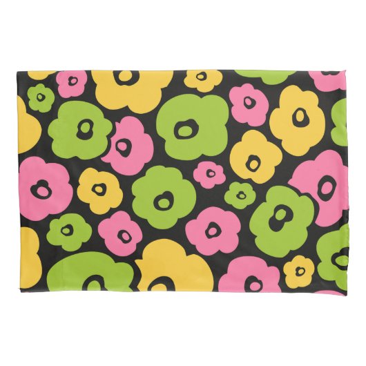 Wild Flowers Pattern Kussensloop (Voorkant-Links)