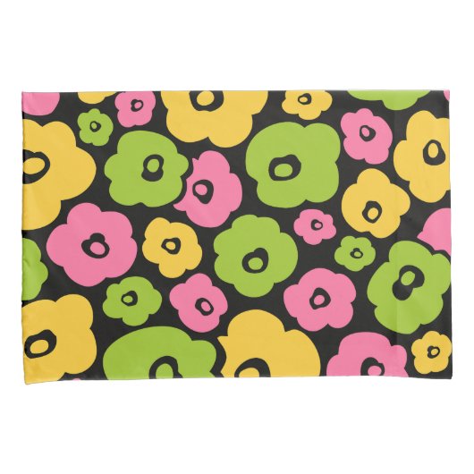 Wild Flowers Pattern Kussensloop (Voorkant-Rechts)