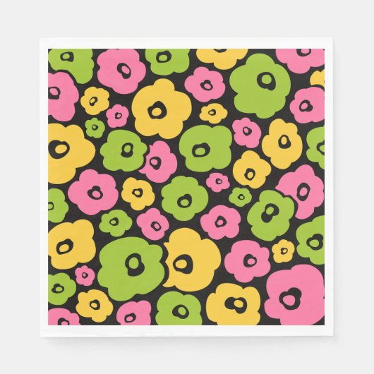 Wild Flowers Pattern Servet (Voorkant)