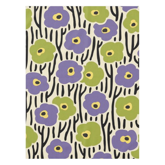 Wild Flowers Pattern Tafelkleed (Voorkant)