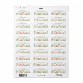 Wild Flowers Retouradres Labels (Full Sheet)