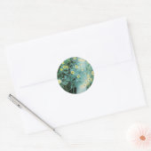 Wild Flowers Ronde Sticker (Envelop)