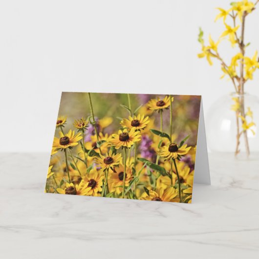 Wild Flowers Scripting Note Kaart Proverbs 3:5 (Gele Bloem)