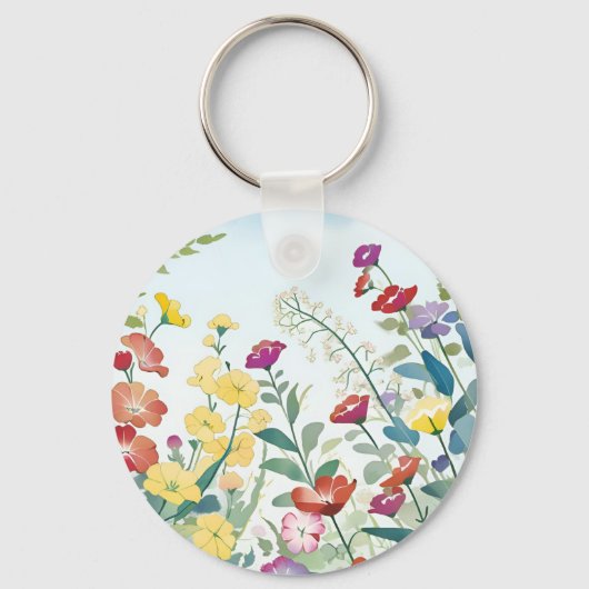 Wild Flowers Sleutelhanger (Voorkant)