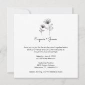 Wild Flowers Wedding Monogram Invitation Design (Dos)