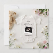 Wild Flowers zwangerschapsaankondiging Kaart (Voorkant)