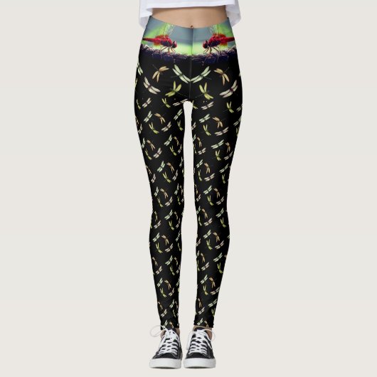 Wild Fly - Libellules - Leggings de compression (Devant)