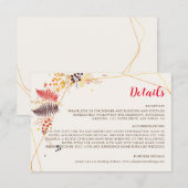 Wild Forest Bloemen Varen Paddenstoelen Foliage Br Informatiekaartje (Voorkant / Achterkant)