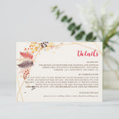 Wild Forest Bloemen Varen Paddenstoelen Foliage Br Informatiekaartje (Staand voorkant)