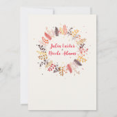 Wild Forest Bloemen Varen Paddenstoelen Foliage Br Kaart (Achterkant)