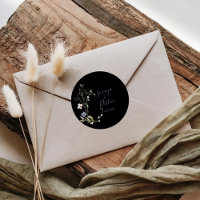 Wild Forest Floral Black Wedding