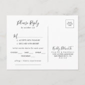 Wild Forest Floral Menu Keuze RSVP (Achterkant)