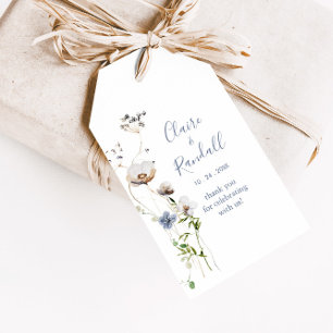 Wild Forest Floral Wedding Gift Labels Cadeaulabel